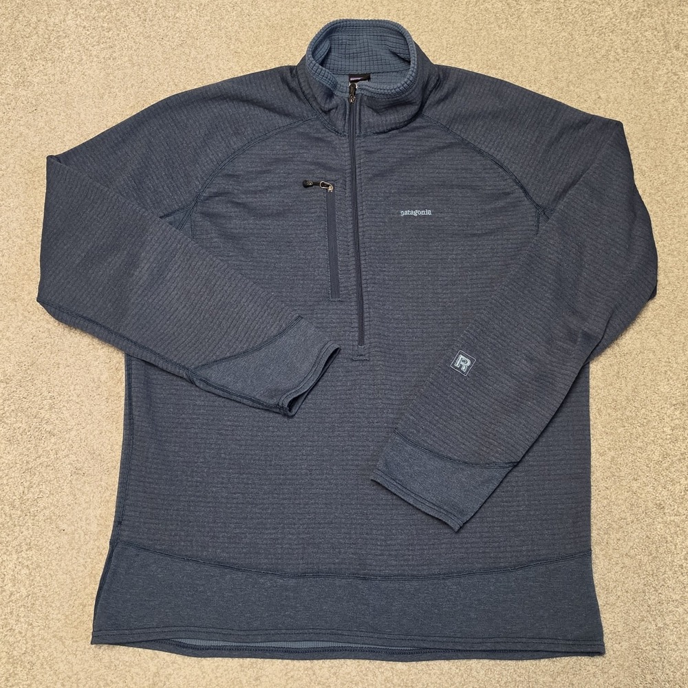 Patagonia Men's 2007 Blue R1 Flash Pullover Sz XL MADE IN USA Gorpcore Hiking
